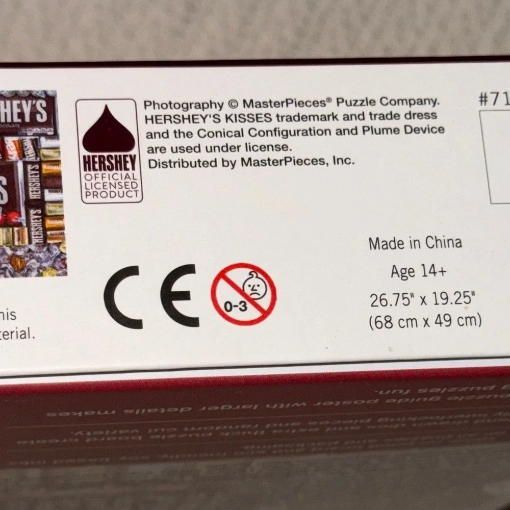 MasterPieces Hershey's Chocolate Paradise 1000 Piece Jigsaw Puzzle 71911 New